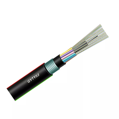 Câble direct blindé du SM FO de tube de fibre de câble optique de veste lâche de double
