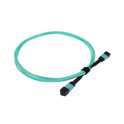 12 fibres MPO au câble de fibre de l'élite MPO OM3 du câble LSZH de MPO
