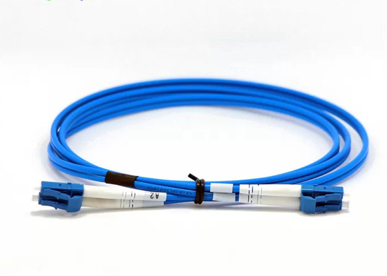 Cordon de patchcord en fibre optique bleue Simplex Duplex de 3,0 mm de diamètre