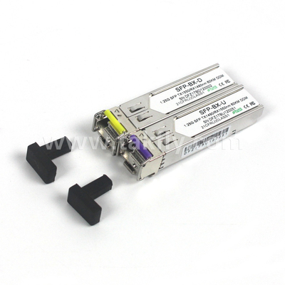 1.25Gbps SFP émetteur-récepteur bidirectionnel MMF 2KM Reach Tx1310nm/Rx1550nm