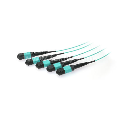MPO/MTP Fanout Cable PLC Splitter 1x4 SM/MM Fibre optique pour le centre de données FTTX