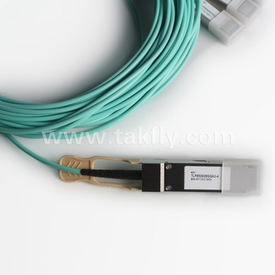 100 Gb/s QSFP28 à 4x SFP28 câble optique actif AOC câble de transfert rapide de données