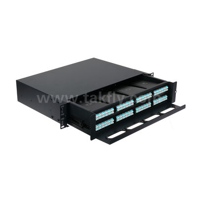 Gestion des panneaux de patch MPO/MTP Cassette de fibre optique de type glissante pour le câblage FTTX des centres de données