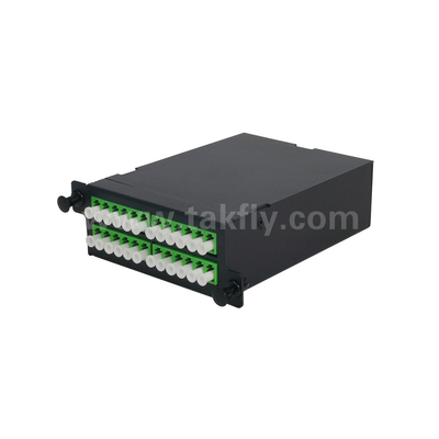 Fibre optique MPO Cassette MTP Panneau de patch en alliage d'aluminium Gestion du type glissant pour le centre de données FTTX