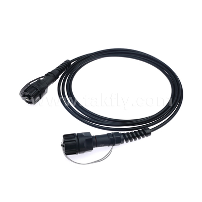 SM/MM MPO patch cord MTP trunk cable ODVA-MPO/MTP jumper étanche pour le centre de données FTTX