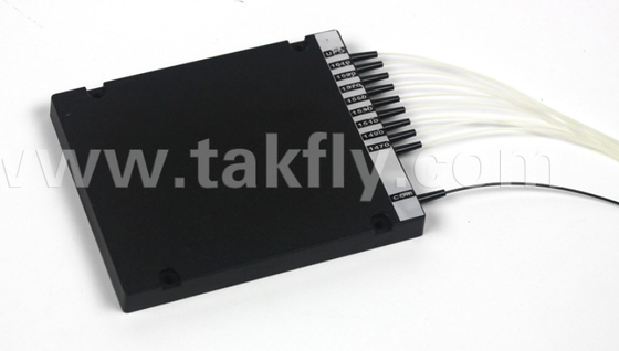 1% TAP 11+1CH CWDM Mux Demux ABS Boîte de connecteur LC de 2,0 mm et 3,0 mm