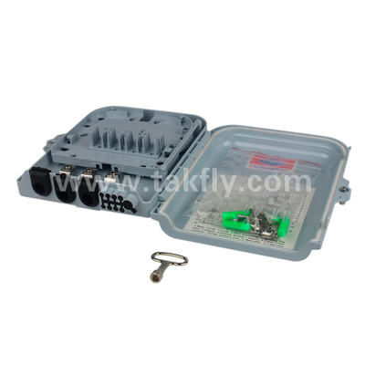 Boîte de terminaison ABS 8 pour câble à fibre optique avec mécanisme de verrouillage anti-vol