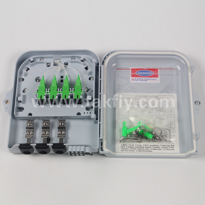 Boîte de terminaison ABS 8 pour câble à fibre optique avec mécanisme de verrouillage anti-vol