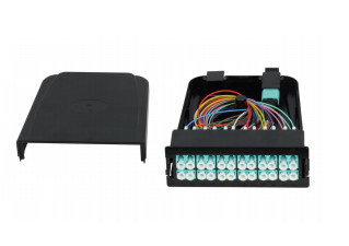 Panneau de cassette MPO à noyau multicore de type glissant avec matériel de câble LSZH