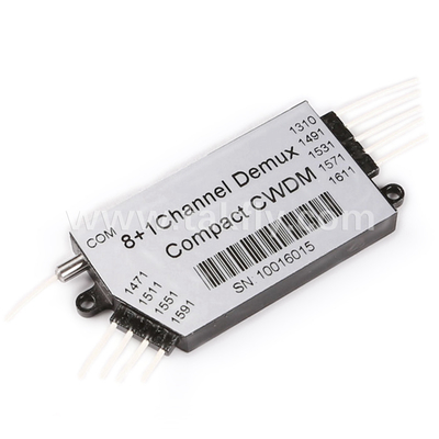 Multiplexeur de division à longueur d'onde grossière mini compact inférieur à 8 CH