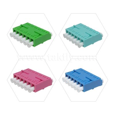 LC Adapteur câble coupleur APC/UPC SM/MM Simplex/Duplex/Quad/6 voies/8 voies Fibre optique pour le centre de données FTTH
