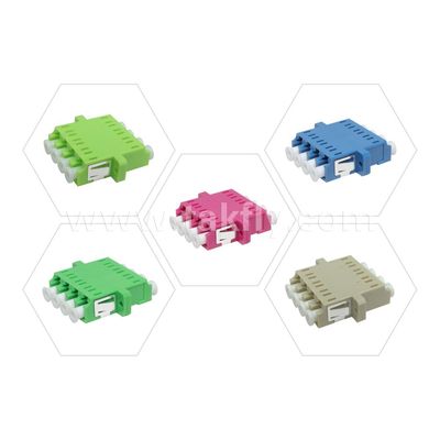 LC Adapteur câble coupleur APC/UPC SM/MM Simplex/Duplex/Quad/6 voies/8 voies Fibre optique pour le centre de données FTTH