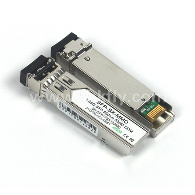 1.25G SFP 850NM 550M MMF DDM LC CISCO JUNIPER HUAWEI MODULE de récepteur optique SFP compatible