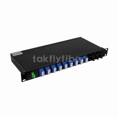 1U 19 pouces monture de rack WDM 1x72 CATV PLC Splitter pour l'application GPON