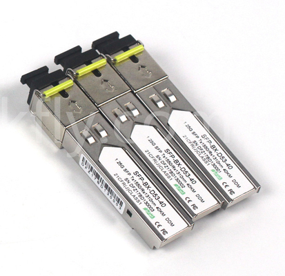 1.25G SFP BIDI Transceiver Tx1310/Rx1550nm 40KM SMF DDM LC SFP MODULE de transcepteur optique