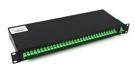 1260-1560nm SM PLC 1×N et 2×N Splitter Rack monté en fibre optique Splitter PLC