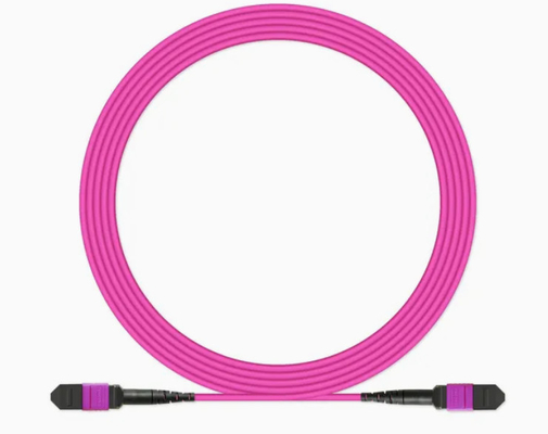 Cordon de patch en fibre optique à 12 fibres MPO/MTP flexible -20C-70C pour différents environnements