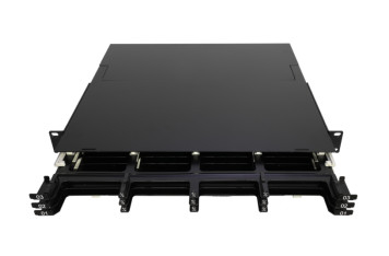 Panneau de gestion des cassettes MTP/MPO de conception coulissante pour les câbles de diamètres 0,9 / 2,0 / 3,0 mm -40 °C à 80 °C