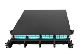 Panneau de gestion des cassettes MTP/MPO de conception coulissante pour les câbles de diamètres 0,9 / 2,0 / 3,0 mm -40 °C à 80 °C