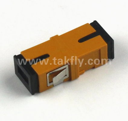 Adaptateur à fibre optique simple-duplex FTTH SC conforme à la norme RoHS Température de fonctionnement -40 à 85 °C Perte de retour ≥ 45 dB