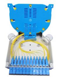 Boîte de bornes à fibre optique pour montage de rail DIN avec matériau ABS durable