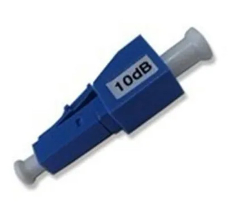LC UPC/APC 3, 5, 10, 15, 20dB Attenuateur optique en fibres mâles-femelles avec corps métallique