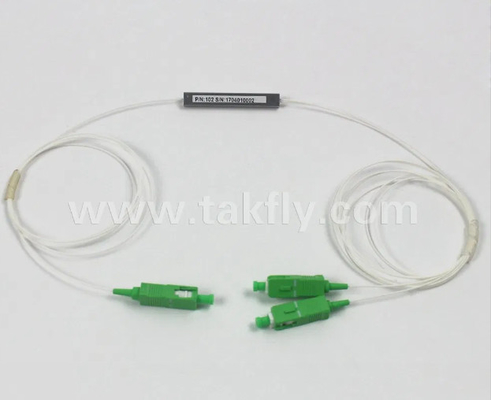 1X2 900um Mini Tube en acier à fibre optique PLC Splitter Module haute fiabilité et stabilité