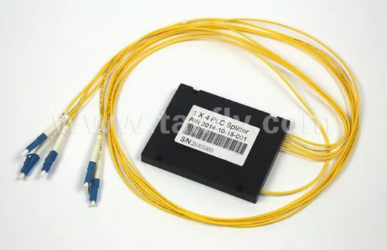 Compact Gpon Epon 1X4 SC APC ABS FTTX Splitter PLC à fibre optique avec tolérance à la température de -40 à 85 °C