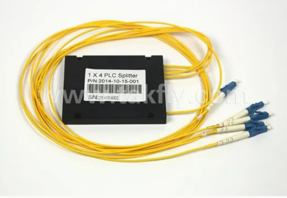 Compact Gpon Epon 1X4 SC APC ABS FTTX Splitter PLC à fibre optique avec tolérance à la température de -40 à 85 °C