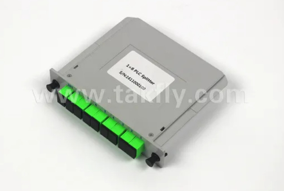 1*8 Mode unique G657A1 Fibre Casette Type LGX PLC Splitter avec connecteur Sc/APC Haute fiabilité et stabilité