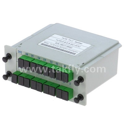 Haute fiabilité et stabilité FTTX Gpon 1*16 mode unique G657A1 Fibre Casette type LGX PLC Splitter avec connecteur Sc/APC