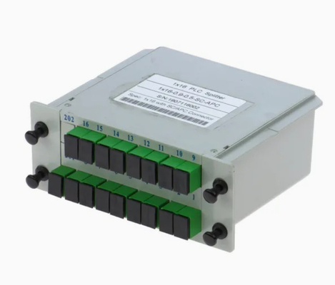 Haute fiabilité et stabilité FTTX Gpon 1*16 mode unique G657A1 Fibre Casette type LGX PLC Splitter avec connecteur Sc/APC