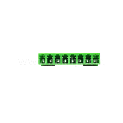 LC/UPC 8 Ports mode unique SM OS2, vert, sans bride Adaptateur optique en fibre optique pour télécommunications