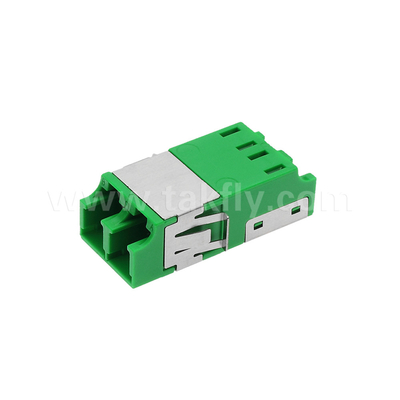 Adaptateur anti-poussière LC Duplex V2 HD de vert sans bride