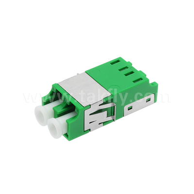Adaptateur anti-poussière LC Duplex V2 HD de vert sans bride