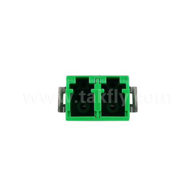 Adaptateur anti-poussière LC Duplex V2 HD de vert sans bride