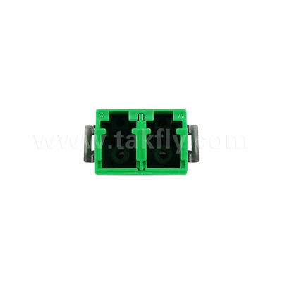 Adaptateur anti-poussière LC Duplex V2 HD de vert sans bride