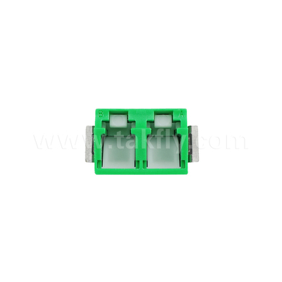 Adaptateur anti-poussière LC Duplex V2 HD de vert sans bride
