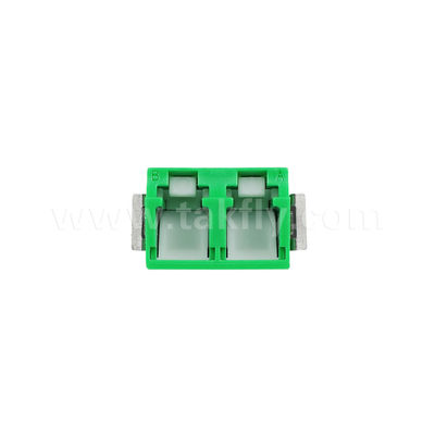 Adaptateur anti-poussière LC Duplex V2 HD de vert sans bride