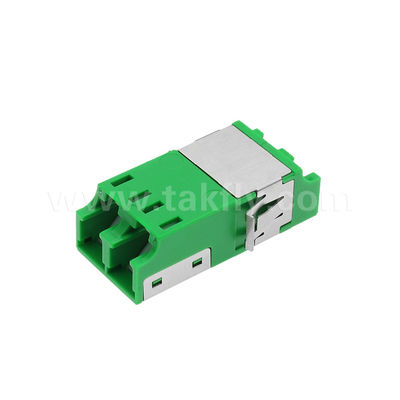 Adaptateur anti-poussière LC Duplex V2 HD de vert sans bride