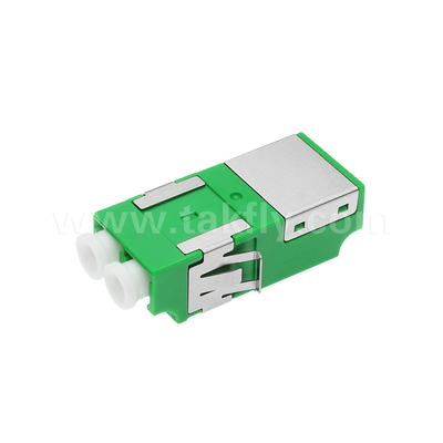Adaptateur anti-poussière LC Duplex V2 HD de vert sans bride
