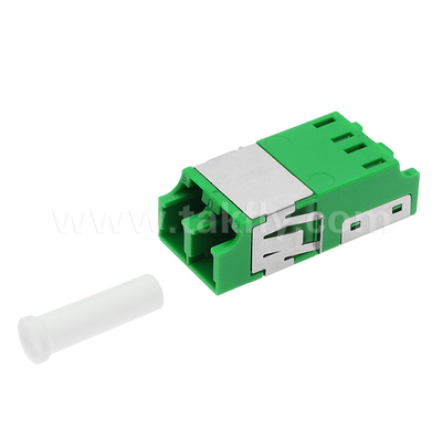 Adaptateur anti-poussière LC Duplex V2 HD de vert sans bride