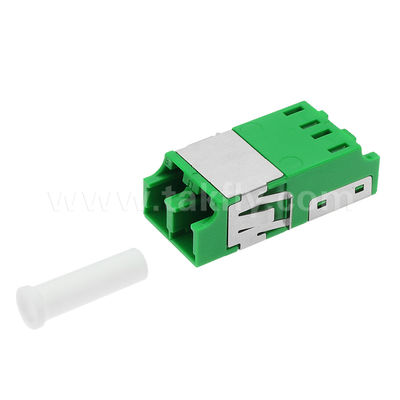 Adaptateur anti-poussière LC Duplex V2 HD de vert sans bride