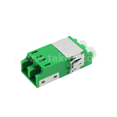 Adaptateur anti-poussière LC Duplex V2 HD de vert sans bride