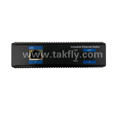 Commutateur POE Gigabit industriel avec 1 port SFP et montage DIN-Rail