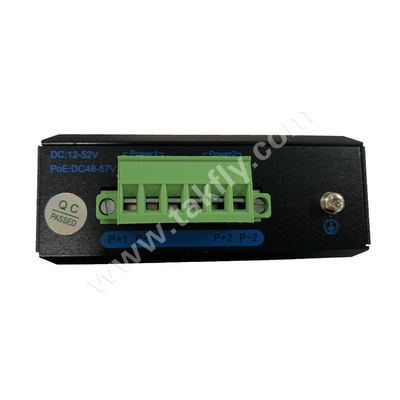 Commutateur POE Gigabit industriel avec 1 port SFP et montage DIN-Rail