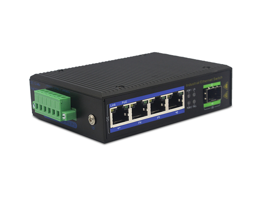 Commutateur Ethernet POE industriel 4 ports Gigabit avec emplacement SFP