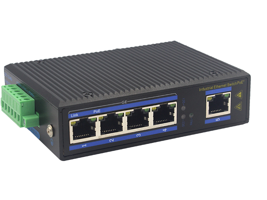 Commutateur Ethernet POE industriel 4 ports Gigabit avec emplacement SFP