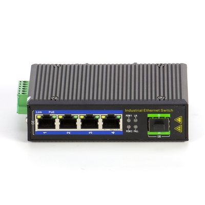 Commutateur Ethernet POE industriel 4 ports Gigabit avec emplacement SFP