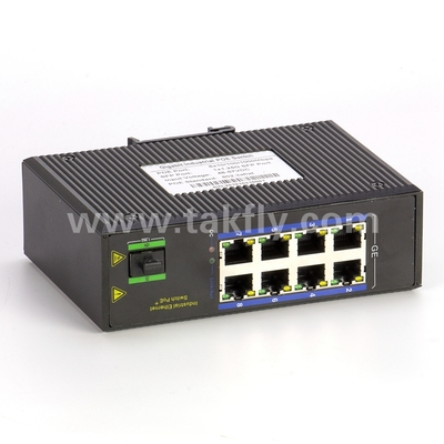 Commutateur industriel Gigabit POE à 8 ports avec montage SFP DIN-Rail